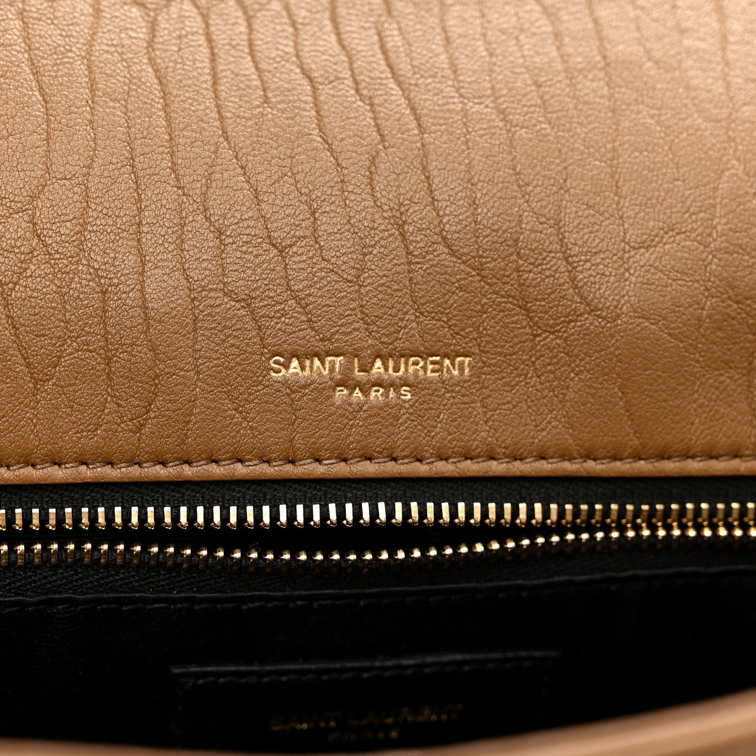 Grained Lambskin Monogram Large Niki Chain Satchel Dark Cork