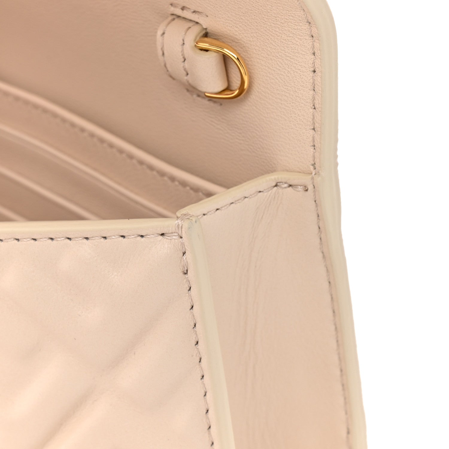 Nappa Matisse FF Embossed Wallet On Chain Baguette Camelia