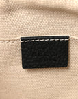 Pebbled Calfskin Small Soho Disco Bag Black