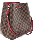 Damier Ebene Neonoe MM Cherry Berry