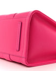 Grained Calfskin Large The Tote Bag Hot Pink