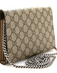 GG Supreme Monogram Mini Dionysus Chain Wallet