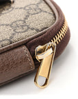 GG Supreme Monogram Ophidia Belted iPhone Case 85 34 Dark Brown