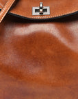 Vegetable Tanned Lambskin Mini Rodeo Top Handle Handbag Tan Cowboy