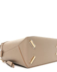 Calfskin Large Puzzle Edge Bag Sand