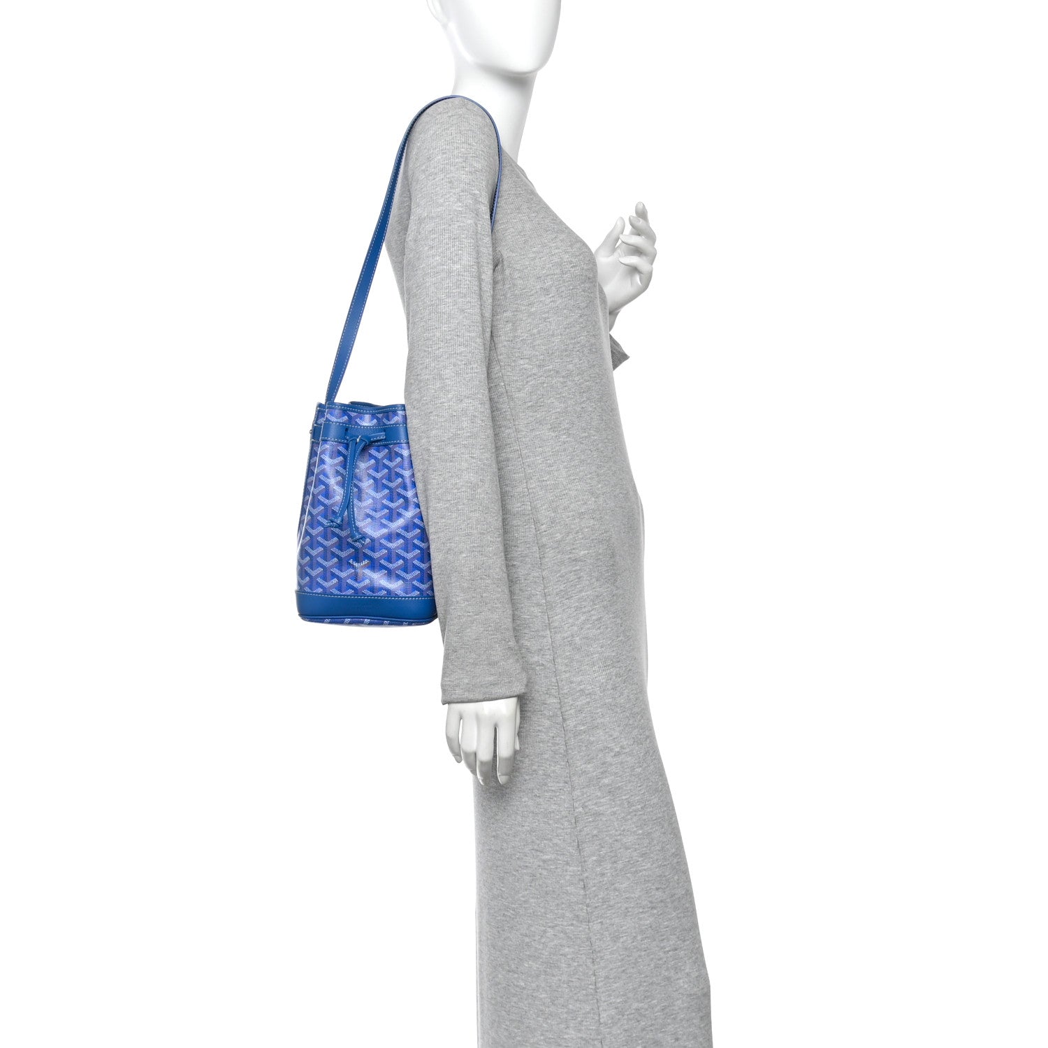 Goyardine Petit Flot Bucket Bag PM Sky Morning