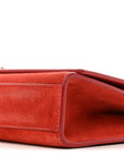 Suede Star Medium Classic Monogram Kate Satchel Berry Red