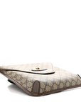 GG Supreme Monogram Web Medium Neo Vintage Flap Messenger Bag Beige New Acero