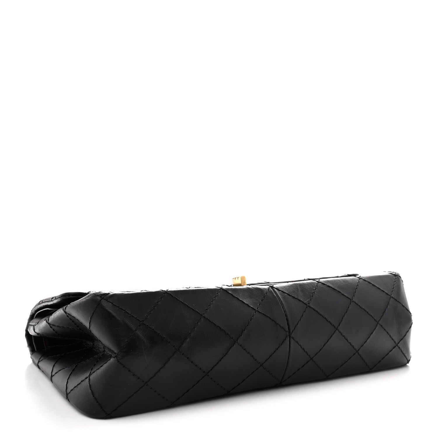 Aged Calfskin Quilted 2.55 Reissue 226 Flap Black