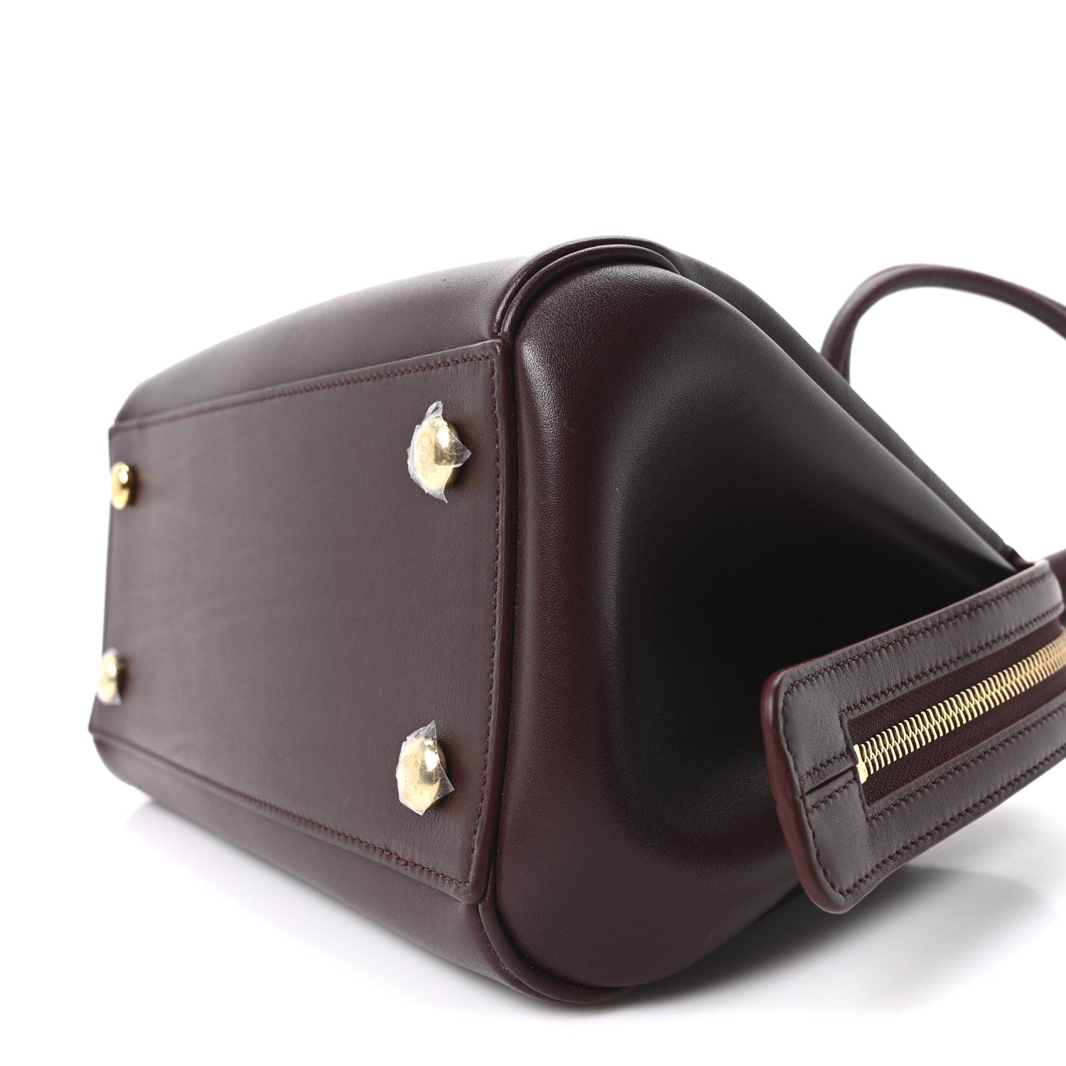Supple Calfskin Small Madrid Bag Dark Burgundy