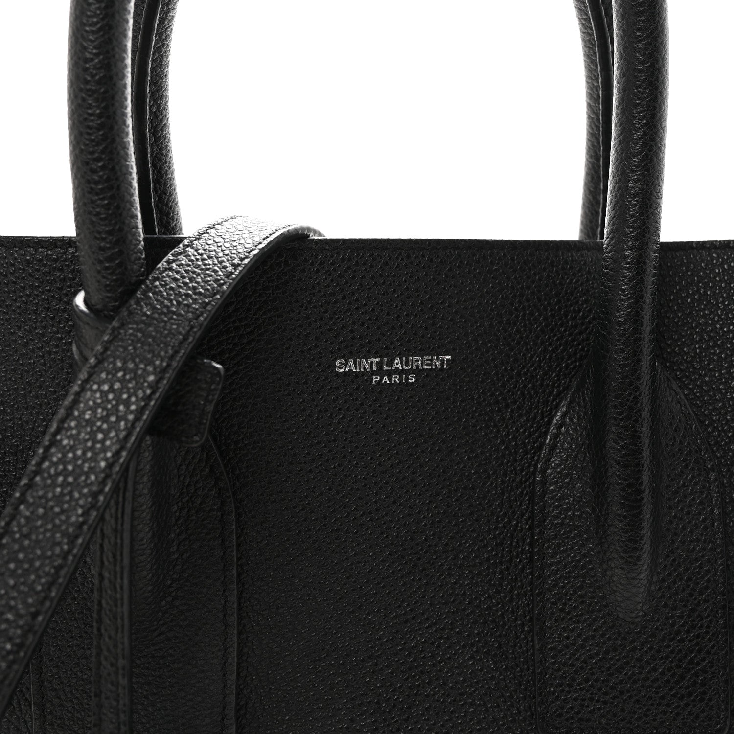 Grained Calfskin Small Sac De Jour Black