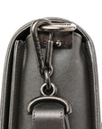 Metallic Lambskin Stingray Quilted Medium Boy Flap Silver