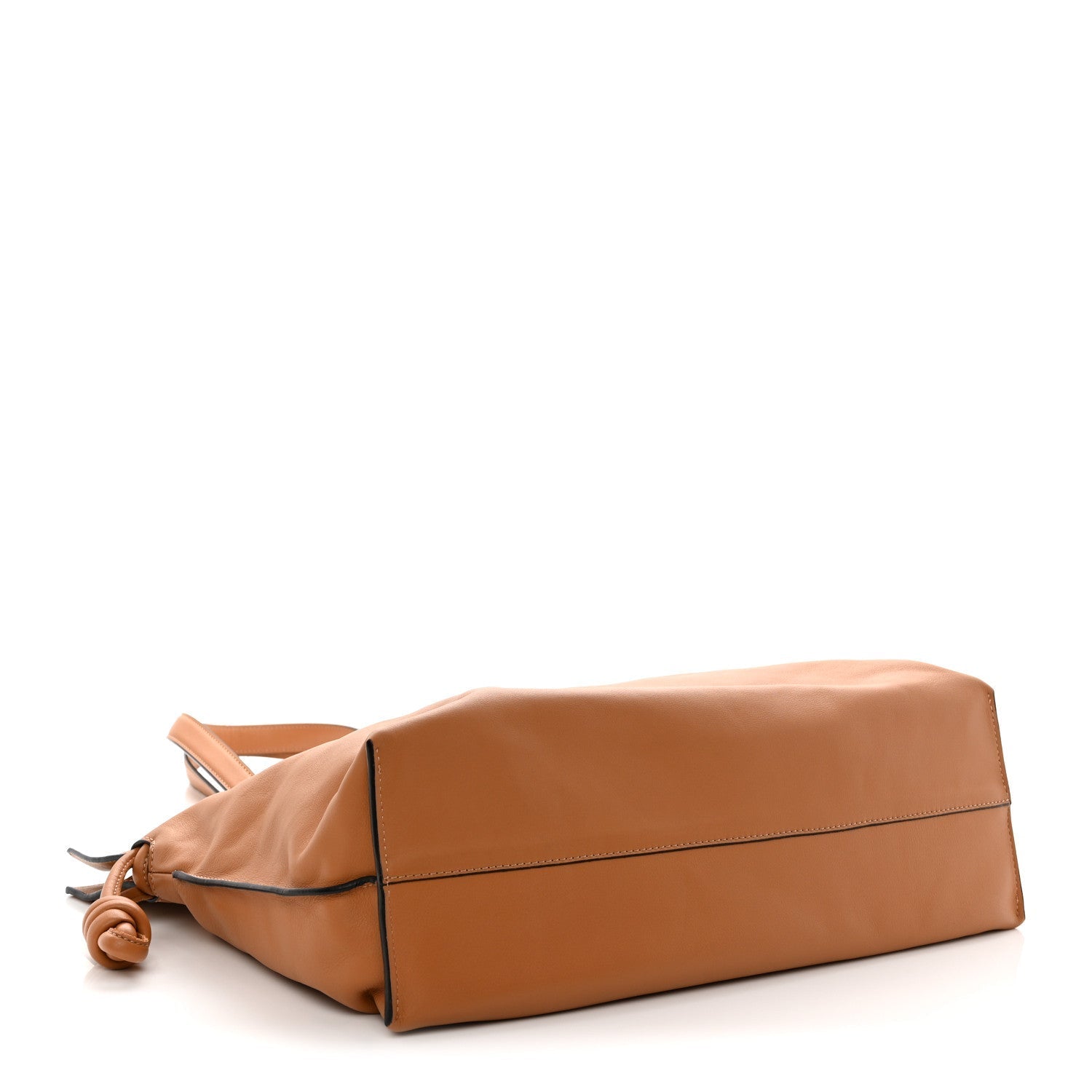 Calfskin Large Flamenco Knot Bag Warm Desert