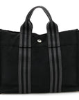 Canvas Herline PM Tote Black