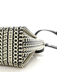 Calfskin Small The Monogram Tote Black White