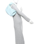 Nappa Intrecciato Teen Jodie Hobo Teal Washed