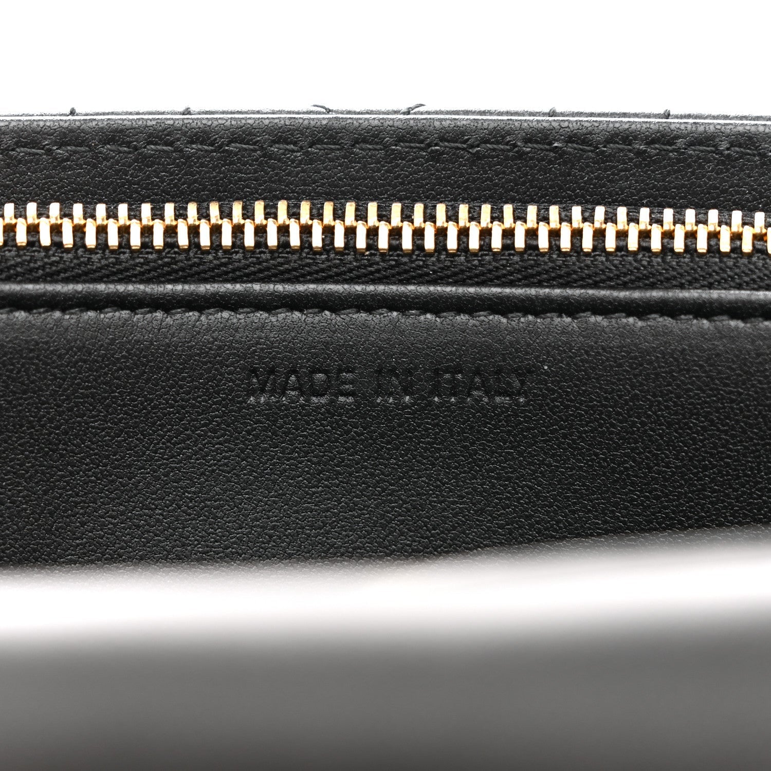 Lambskin Cannage Chain My D1OR Daily Chain Pouch Black