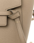 Grained Calfskin Nano Belt Bag Light Taupe