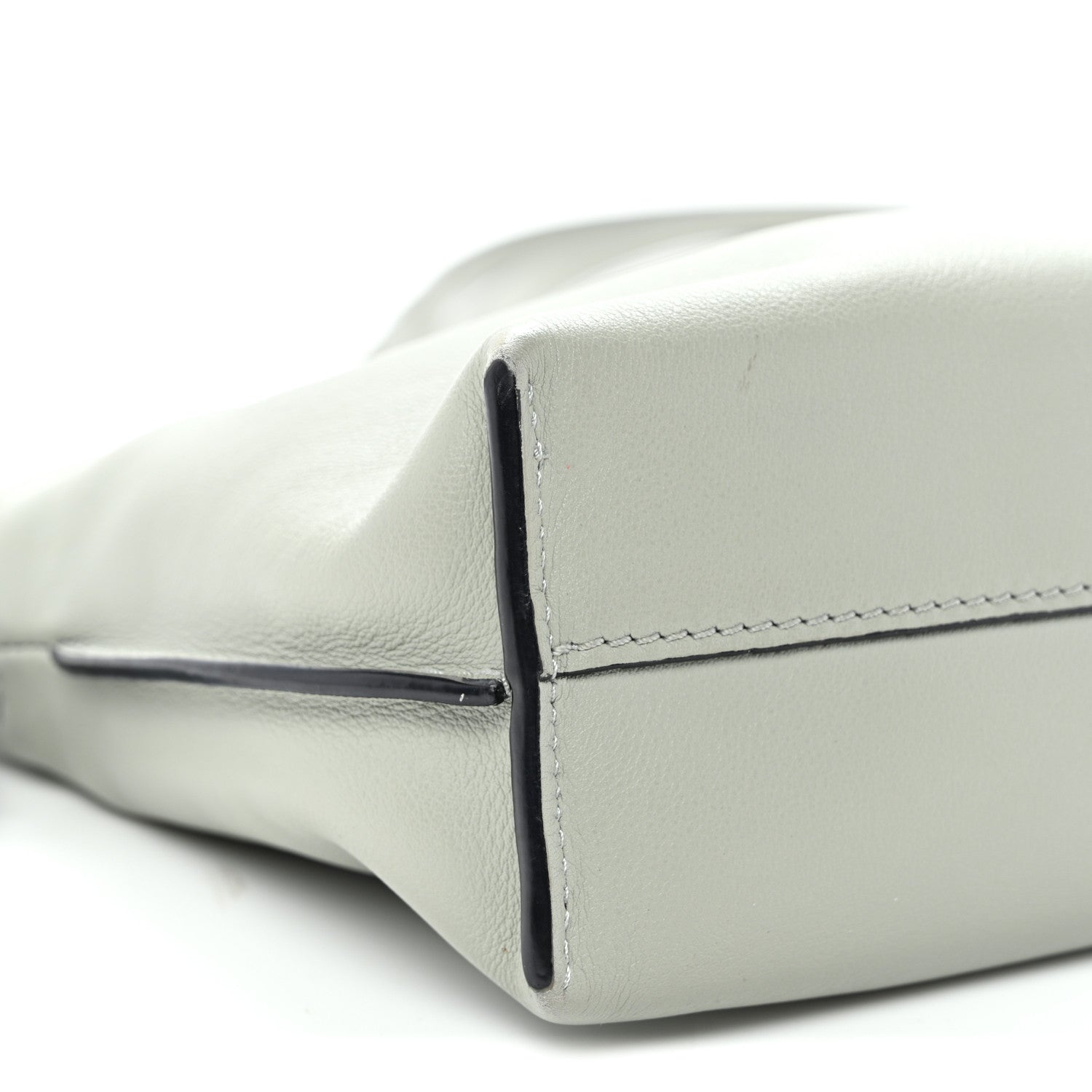 Calfskin Mini Flamenco Knot Clutch Ash Grey