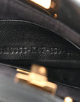 Nappa Micro Peekaboo Iconic Satchel Black