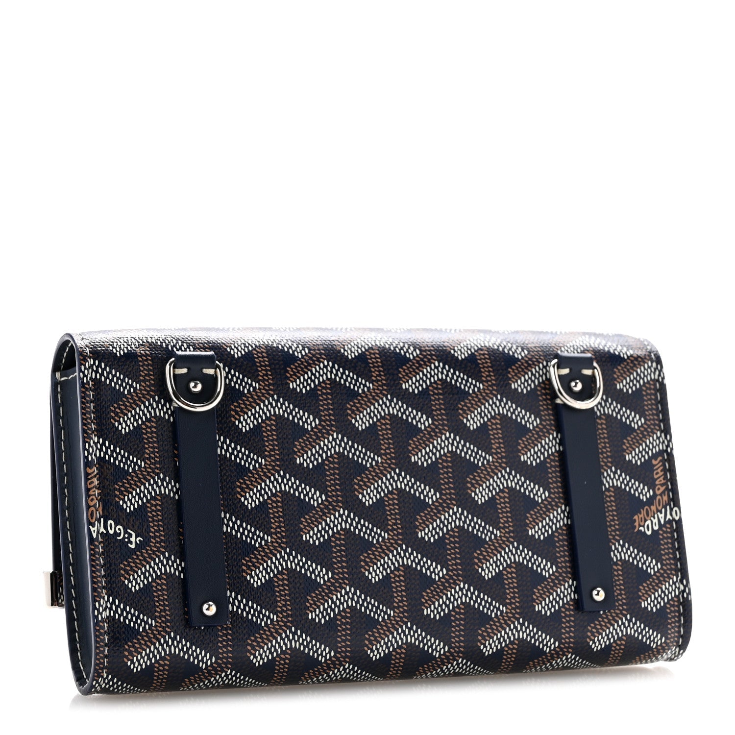 Goyardine Monte Carlo Bois Clutch Navy