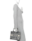 Canvas Embroidered Small D1ORiviera Toile De Jouy Book Tote Blue