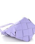 Nappa Maxi Intrecciato Clasp Bucket Bag Wisteria