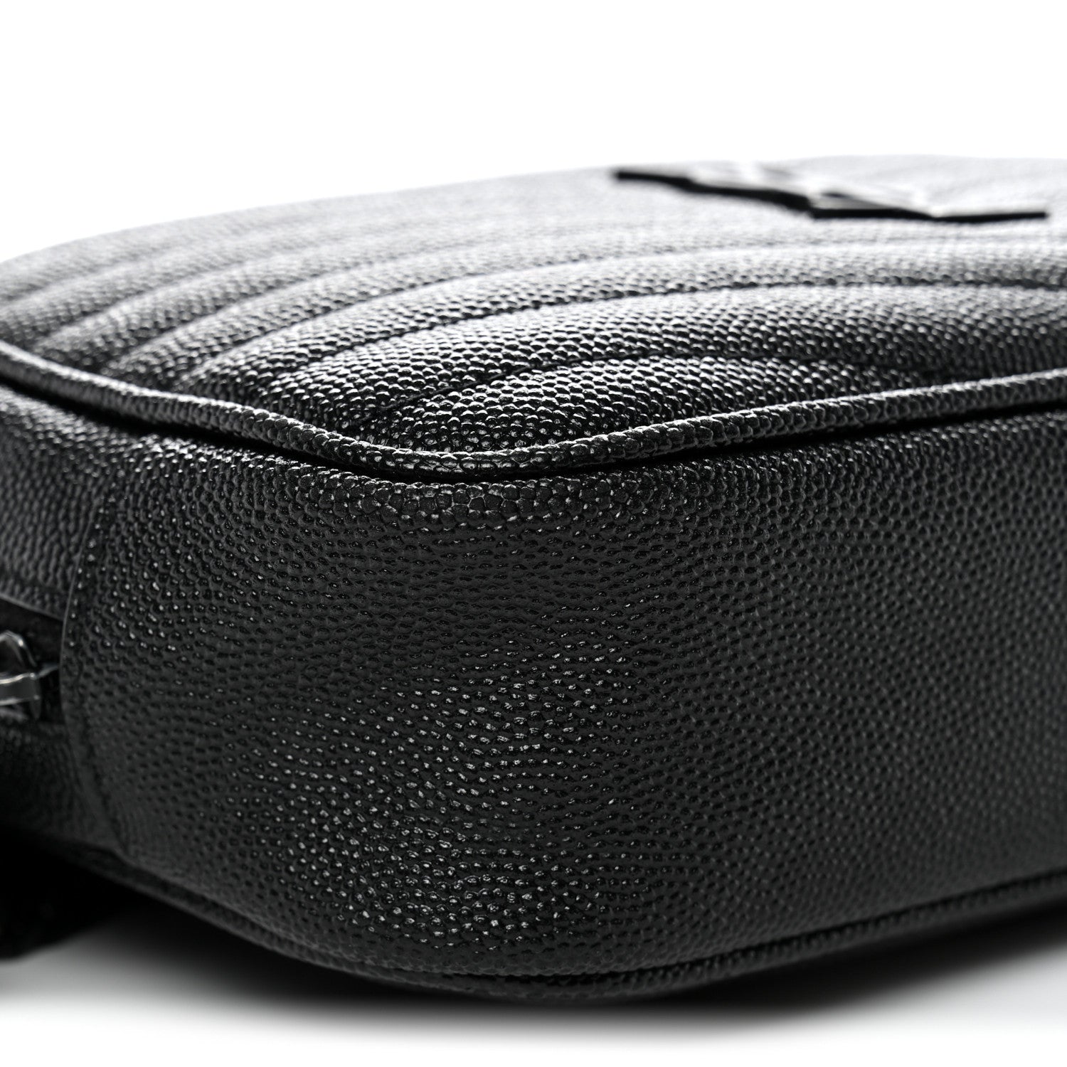 Grain De Poudre Matelasse Monochrome Monogram Mini Lou Camera Bag Black