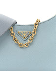Saffiano Lux Re-Edition 2005 Mini Shoulder Bag Celeste