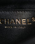 Lambskin Quilted Mini Square Flap Black