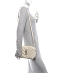 Calfskin Matelasse Monogram Lou Camera Bag Crema Soft