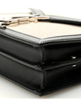 Canvas Calfskin Classic Monogram Cassandra Natural Black