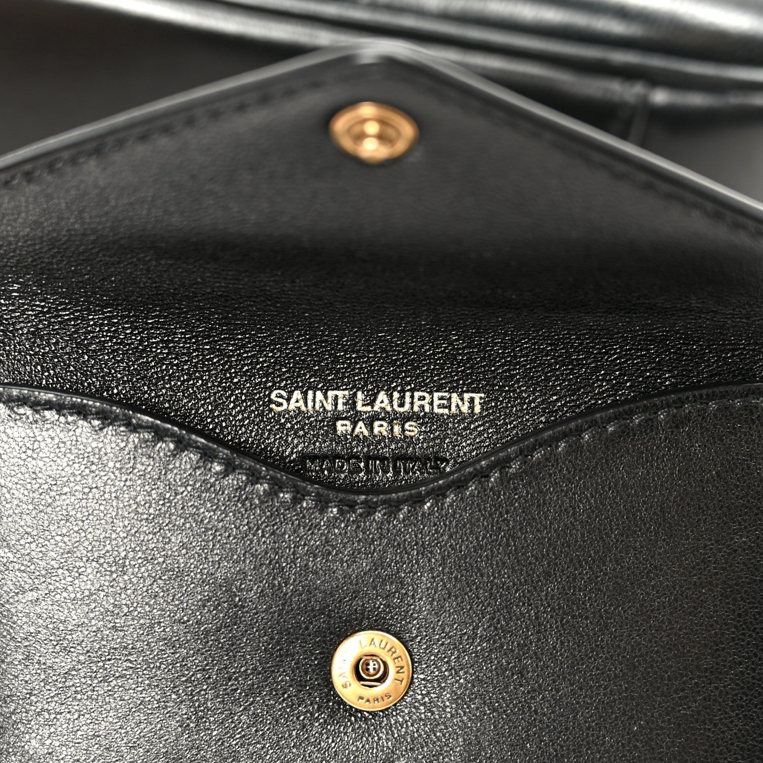 Lambskin Chevron Quilted Mini Loulou Black