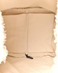 Nappa Intrecciato Canvas Fringe Maltinto Tote White