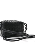 Nappa Intrecciato Mini Loop Camera Bag Black