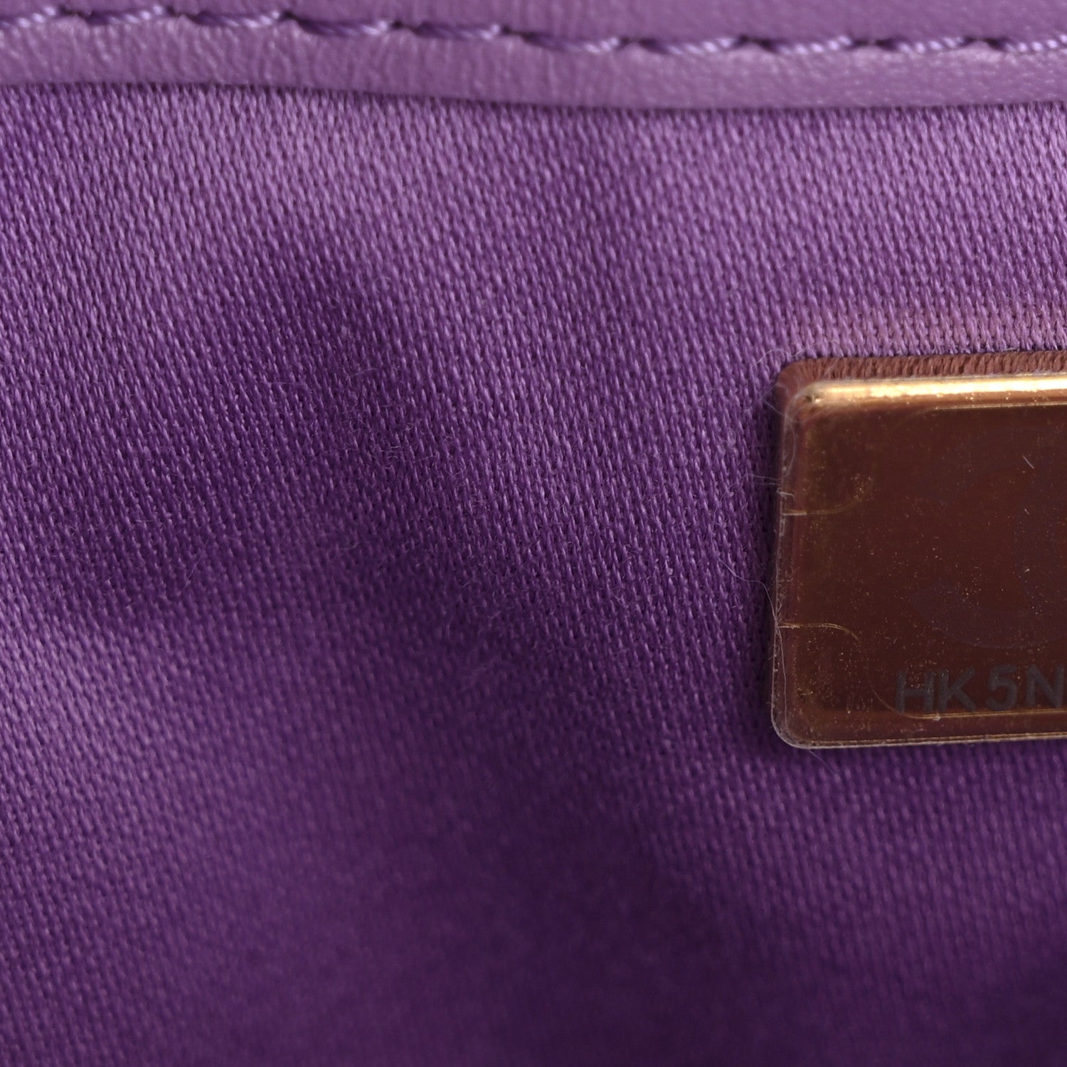 Suede Quilted Mini CHNL 25 Handbag Purple