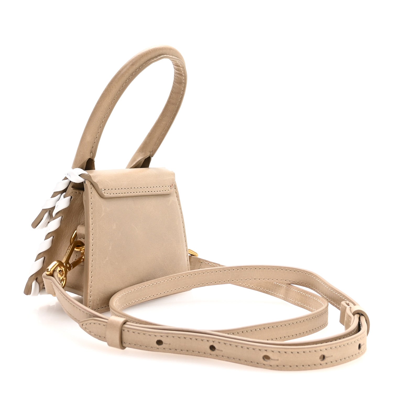 Calfskin Le Chiquito Whipstitch Beige