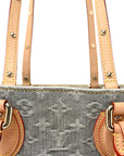 Monogram Denim Onthego MM Washed Gray