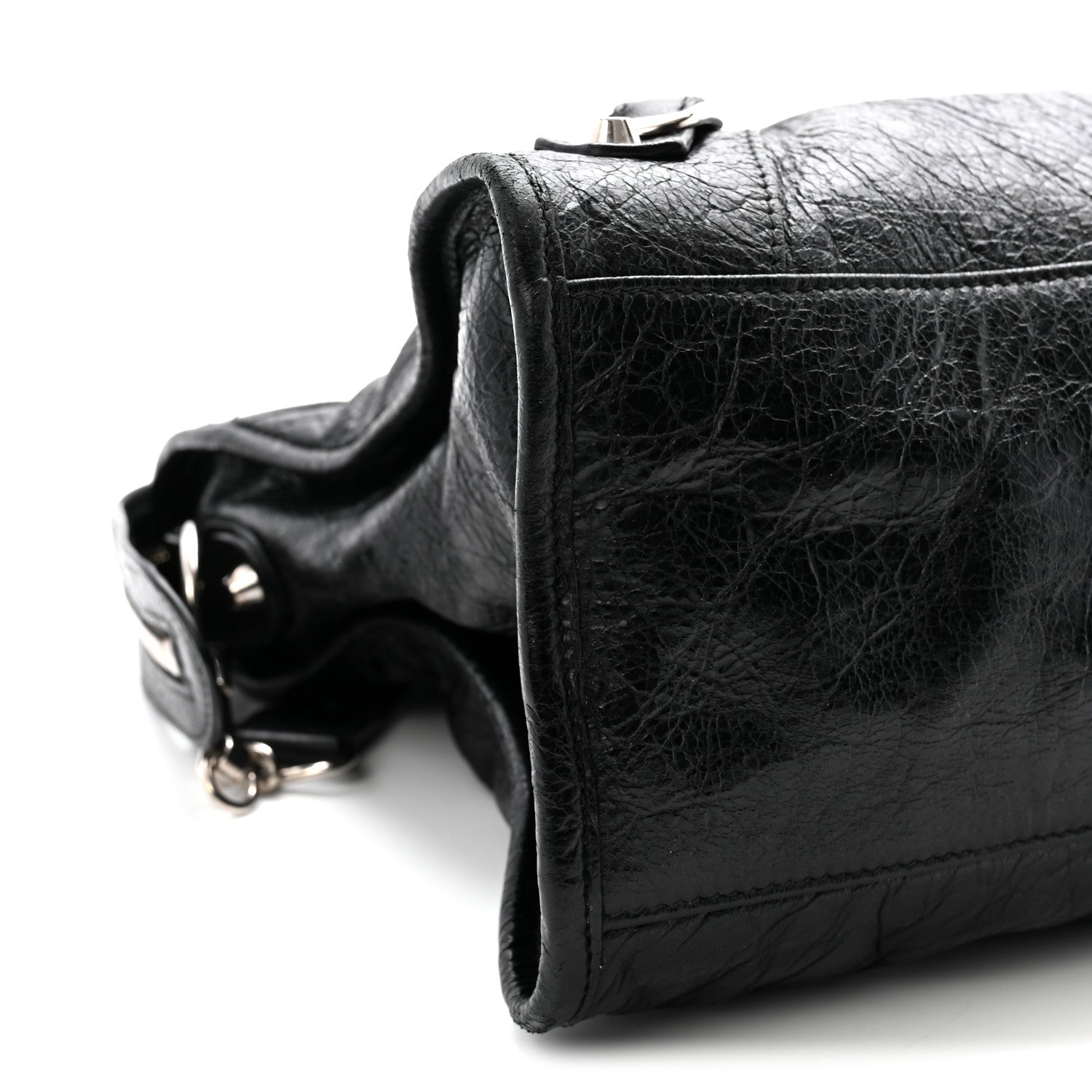 Agneau Classic Silver Hardware City Black