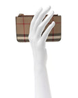 Vintage Check Kelbrook Key Pouch Card Case Archive Beige