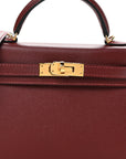 Madame Calfskin Mini Kelly Sellier 20 Rouge H