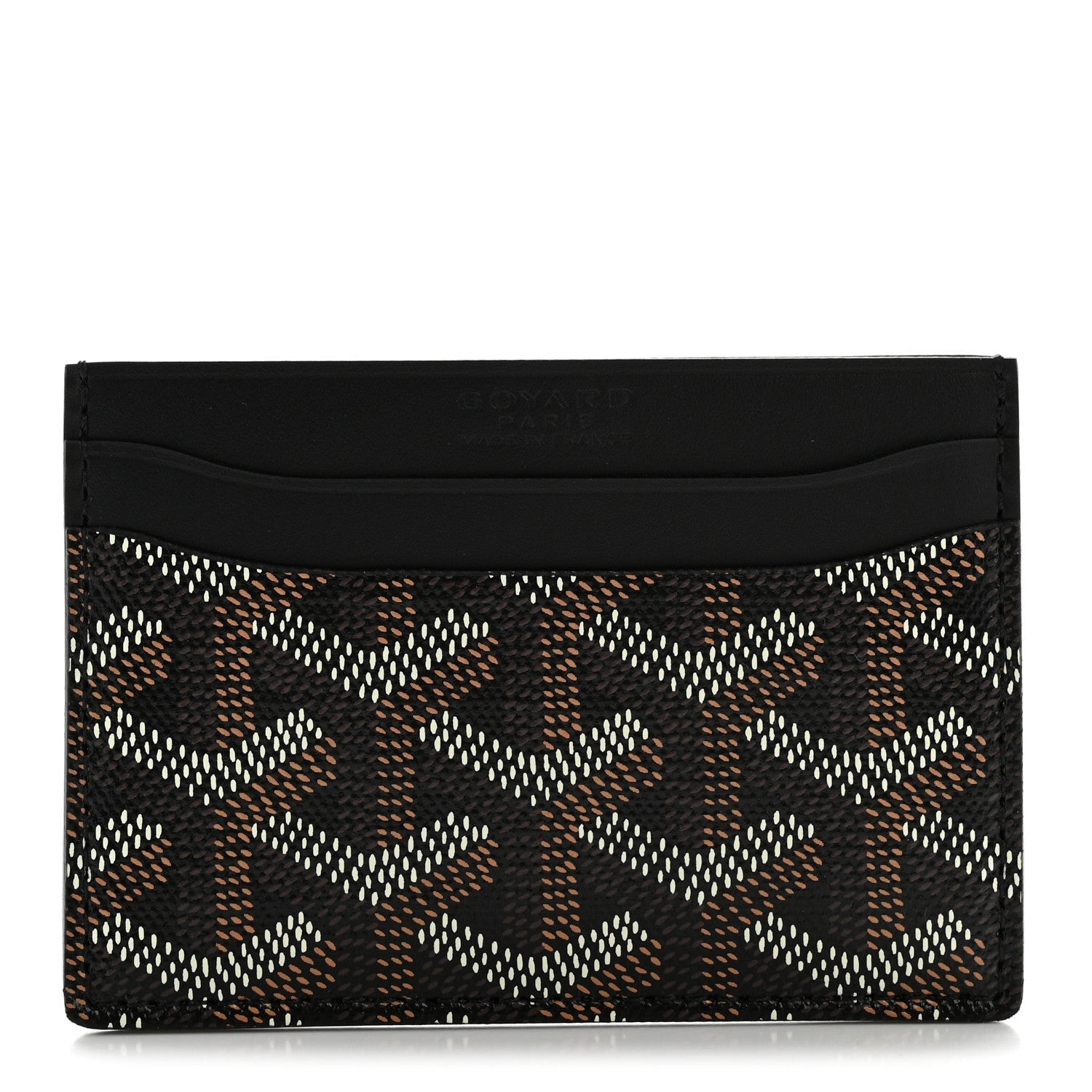 Goyardine Saint Sulpice Card Holder Black