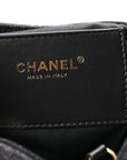 Washed Denim Quilted Medium CHNL 25 Handbag Black