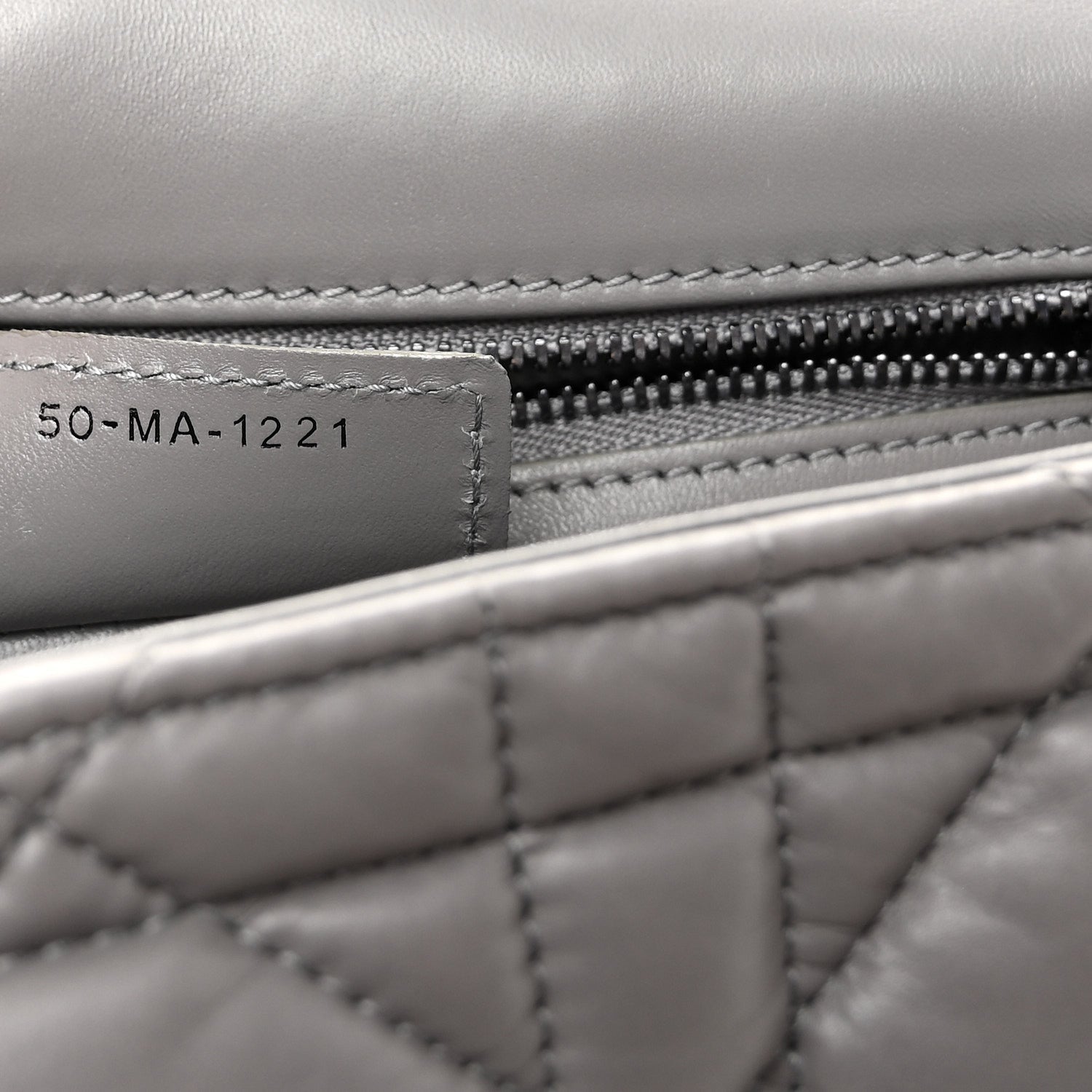 Calfskin Macrocannage Medium Caro Bag Iron Grey