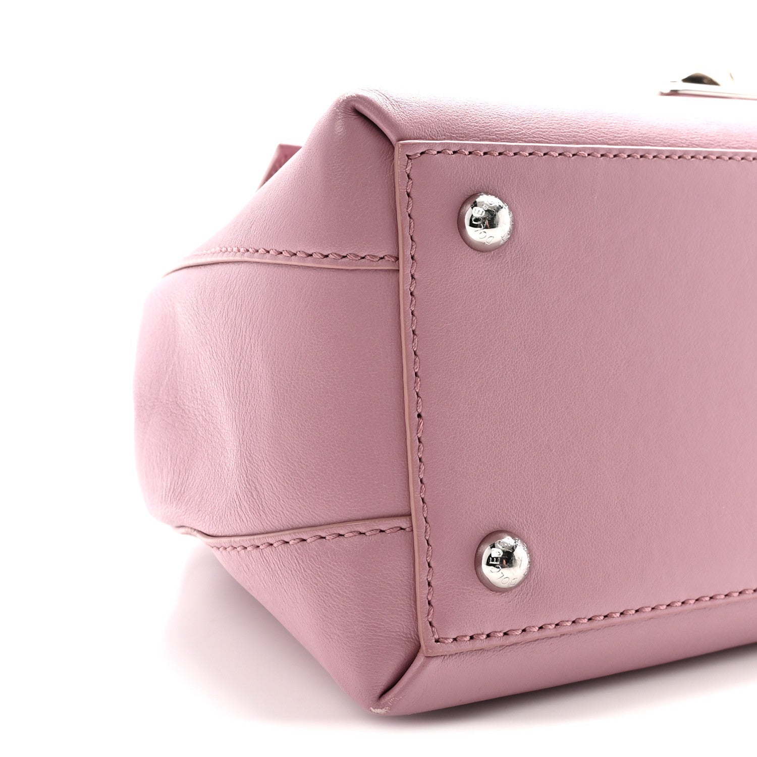Calfskin Lucia Small Satchel Purple