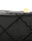 Aged Calfskin Quilted 2.55 Reissue 225 Flap Black