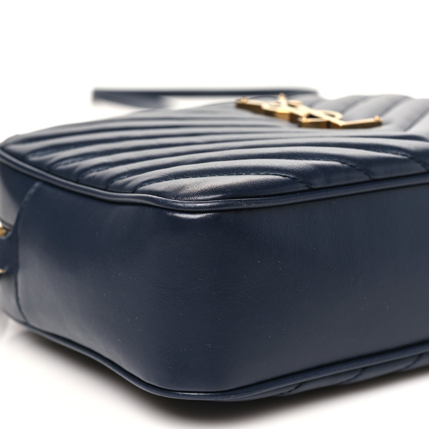 Calfskin Matelasse Monogram Lou Camera Bag Deep Marine