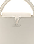 Taurillon Capucines East West MM Optic White