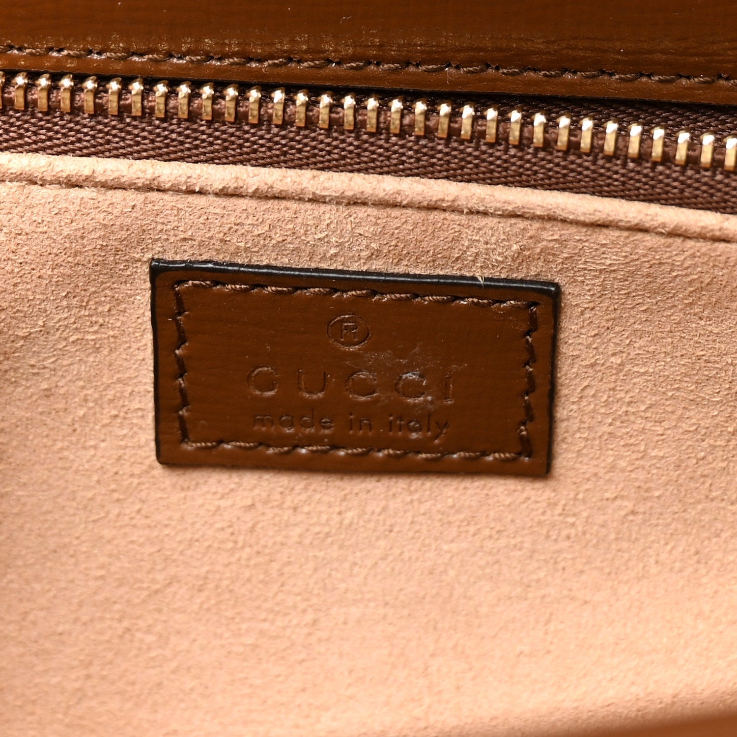 GG Supreme Monogram Azalea Calfskin Horsebit 1955 Shoulder Bag Beige Brown Sugar