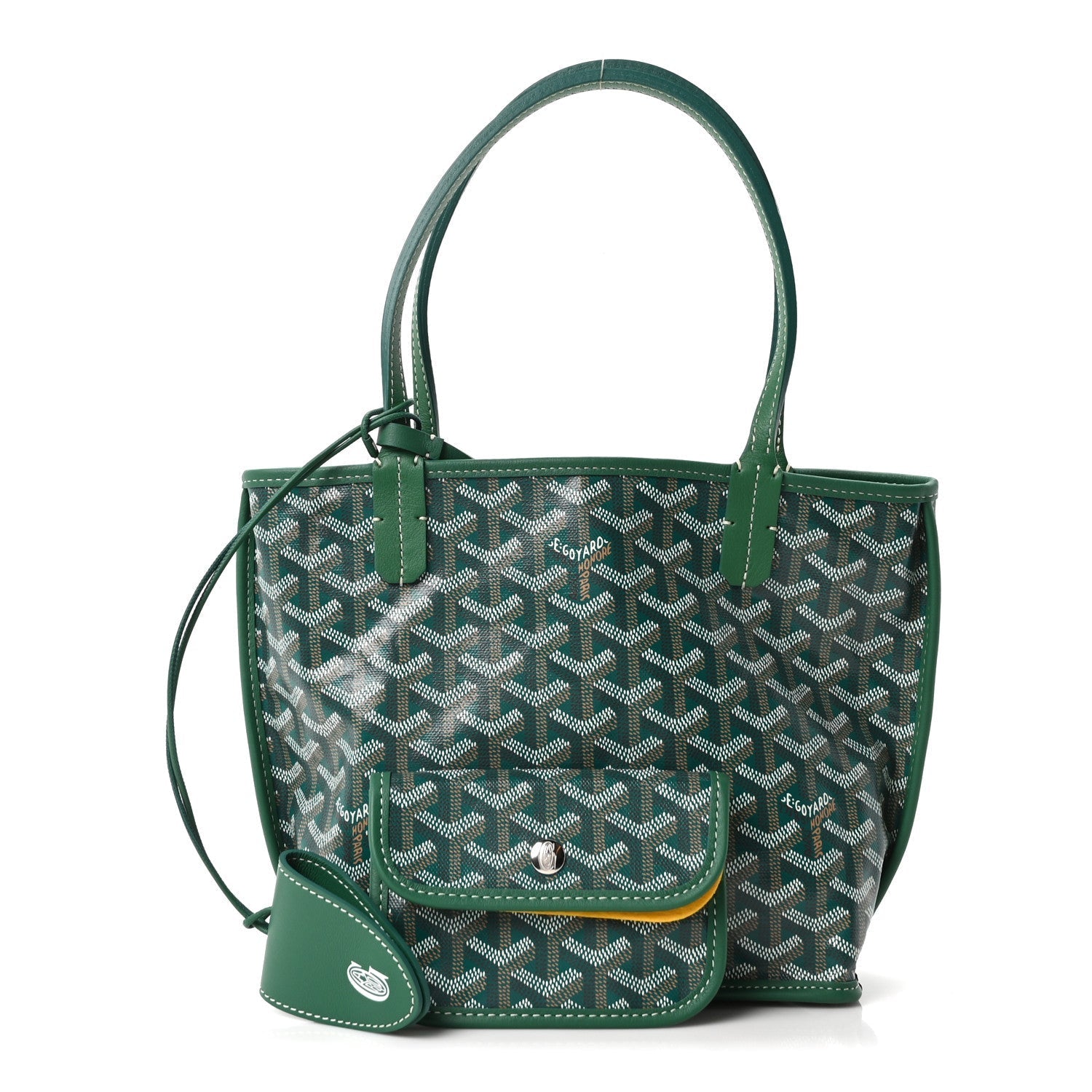 Goyardine Reversible Mini Anjou Green